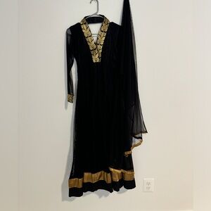 Black Indian anarkali